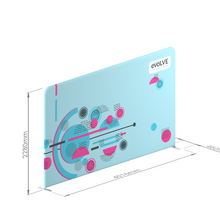 Load image into Gallery viewer, Evolve Straight Fabric Pop Up - 4m - Dimensions