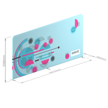 Load image into Gallery viewer, Evolve Straight Fabric Pop Up - 5m - Dimensions