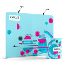 Load image into Gallery viewer, Evolve Straight Fabric Pop Up - 3m with Standard Counter