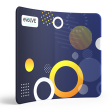 Load image into Gallery viewer, Evolve Curved Fabric Pop Up - 2.5m - Frame & Graphics Only