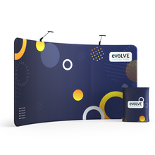 Load image into Gallery viewer, Evolve Curved Fabric Pop Up - 4m