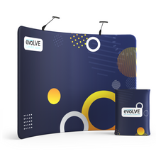 Load image into Gallery viewer, Evolve Curved Fabric Pop Up - 3m