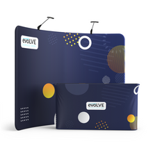 Load image into Gallery viewer, Evolve Curved Fabric Pop Up - 3m