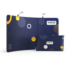 Load image into Gallery viewer, Evolve Curved Fabric Pop Up - 4m