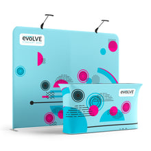Load image into Gallery viewer, Evolve Straight Fabric Pop Up - 3m with Large Counter