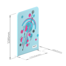 Load image into Gallery viewer, Evolve Straight Fabric Pop Up - 1.5m - Dimensions