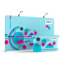 Load image into Gallery viewer, Evolve Straight Fabric Pop Up - 4m with Large Counter
