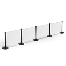 Load image into Gallery viewer, 5 Posts - 4 Graphics - Custom Branded Café Banner - Black