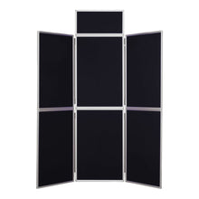 Load image into Gallery viewer, DisplayPro Aluminium - 6 Panel Portable Display Boards - Black Fabric