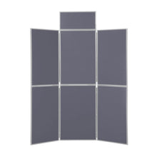 Load image into Gallery viewer, DisplayPro 6 Panel Display Board - Grey Frame - Gunmetal Gray Fabric
