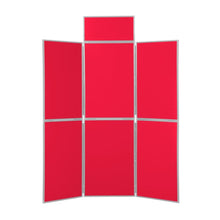 Load image into Gallery viewer, DisplayPro 6 Panel Display Board - Grey Frame - Red Fabric