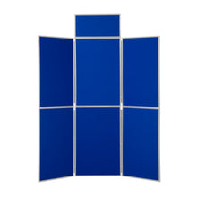 Load image into Gallery viewer, DisplayPro 6 Panel Display Board - Grey Frame - Royal Blue Fabric