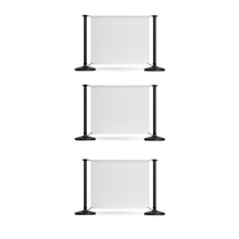 Load image into Gallery viewer, 6 Posts - 3 Graphics - Custom Branded Café Banner - Black
