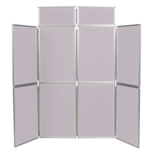 Load image into Gallery viewer, DisplayPro Aluminium - 8 Panel Freestanding Display - Grey Fabric