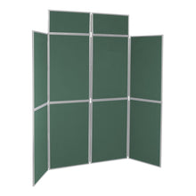 Load image into Gallery viewer, DisplayPro 8 Panel Display Board - Grey Frame - Bottle Green Fabric