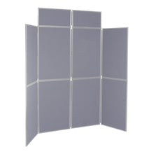 Load image into Gallery viewer, DisplayPro 8 Panel Display Board - Grey Frame - Gunmetal Grey Fabric
