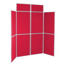 Load image into Gallery viewer, DisplayPro 8 Panel Display Board - Grey Frame - Red Fabric