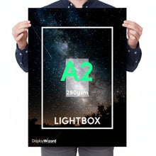 Load image into Gallery viewer, A2 Lightbox Poster