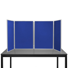 Load image into Gallery viewer, Blue 4 Panel display panel folding Senior Plus grey
