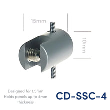 Load image into Gallery viewer, Cable Clamp | Cable Display Systems | Single