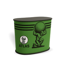 Load image into Gallery viewer, Atlas Curved Promotional Exhibition Counter with Graphic Wrap