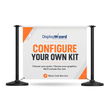 Load image into Gallery viewer,
Custom Branded Café Banner Kits - Configure your own Kit - Black