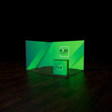 Load image into Gallery viewer, ModuLIGHT LED Backlit Exhibition - L-Shape - 4m x 3m