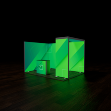Load image into Gallery viewer, ModuLIGHT LED Lightbox Exhibition - L-Shape with Arch - 4m x 3m