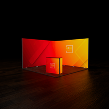 Load image into Gallery viewer, ModuLIGHT LED Backlit Exhibition - L-Shape - 4m x 4m