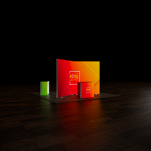 Load image into Gallery viewer, ModuLIGHT LED Backlit Exhibition - Island Stand (Three sided) - 5m x 5m