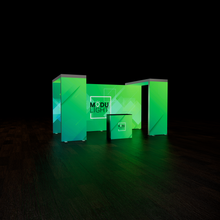 Load image into Gallery viewer, ModuLIGHT LED Backlight Exhibition Stand - Backwall With 2 Arches - 5m