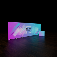 Load image into Gallery viewer, ModuLIGHT LED Lightbox Exhibition Stand - Backwall - 8m