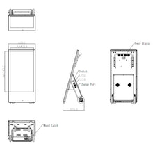 Load image into Gallery viewer, DecemberJaOutdoor Digital Battery A-Board – 43" Technical Drawing