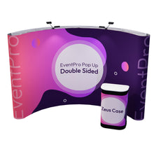 Load image into Gallery viewer, EventPro Double Sided Pop Up Display Stand - 3x5 - Curved - Zeus Case