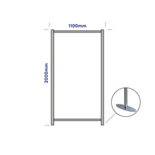 Load image into Gallery viewer, Floor Standing 1100 Width Oval Foot