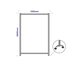 Load image into Gallery viewer, Floor Standing 1300 Width Castor Foot