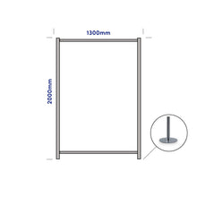 Load image into Gallery viewer, Floor Standing 1300 Width Round Foot