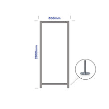 Load image into Gallery viewer, Floor Standing 850 Width Round Foot