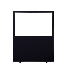 Load image into Gallery viewer, Glazed Office Screen -1200mm by 1500mm - Black