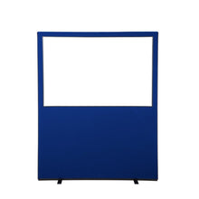 Load image into Gallery viewer, Glazed Office Screen -1200mm by 1500mm - Royal Blue