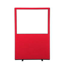 Load image into Gallery viewer, Glazed Office Screen -1200mm by 1800mm - Tall , Red