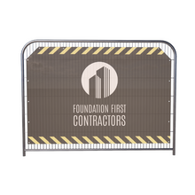 Load image into Gallery viewer, Custom Branded Heras Fence Cover - AeroMesh