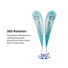 Load image into Gallery viewer, JetStream 360 Teardrop Flag Rotation