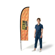 Load image into Gallery viewer, JetStream Promo Feather Flag Small Scale 2