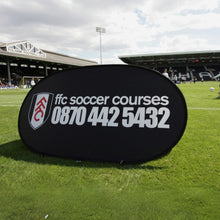 Load image into Gallery viewer, JetStream Oval Pop Out Banners - FFS Soccer Courses