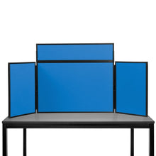 Load image into Gallery viewer, DisplayPro Junior Desktop Display Board - Black Frame - Blueberry Fabric