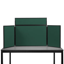Load image into Gallery viewer, DisplayPro Junior Desktop Display Board - Black Frame - Bottle Green Fabric