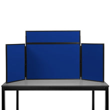 Load image into Gallery viewer, DisplayPro Junior Desktop Display Board - Black Frame - Navy Blue Fabric