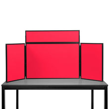 Load image into Gallery viewer, DisplayPro Junior Desktop Display Board - Black Frame - Red Fabric