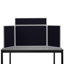 Load image into Gallery viewer, DisplayPro Junior Desktop Display Board - Grey Frame - Black Fabric